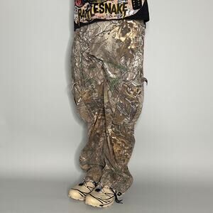 Vintage 90s Realtree Hunting Camo Pants 40x32 Baggy Wide Leg Woodland